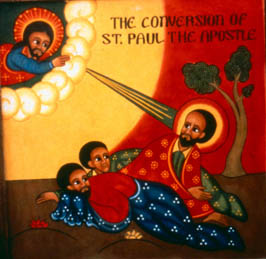 The Conversion of St. Paul, Ethiopian iconography