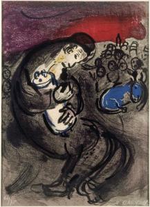Weeping of Jeremiah, Marc Chagall, 1956, France