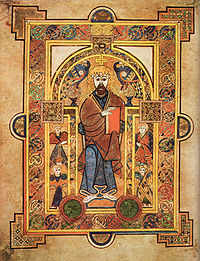 Christ the King, illustration from "The Book of Kells"